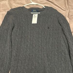 Grey Ralph Lauren cashmere sweater